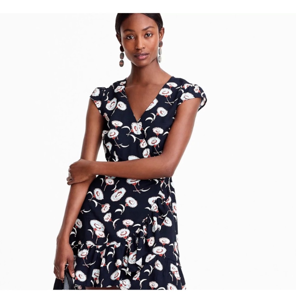 J.Crew mercantile faux wrap mini dress